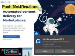 Push notifications for wordpress (discounted Gravitec.net)