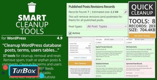 smart cleanup tools wordpress download