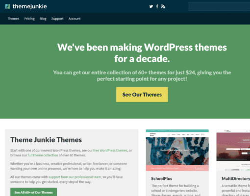 Theme Junkie all premium themes & plugins package