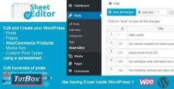 WP Sheet Editor premium (+12 plugins) – a spreadsheet editor that lives inside WordPress