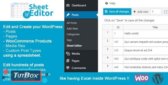Wp Sheet Editor Download